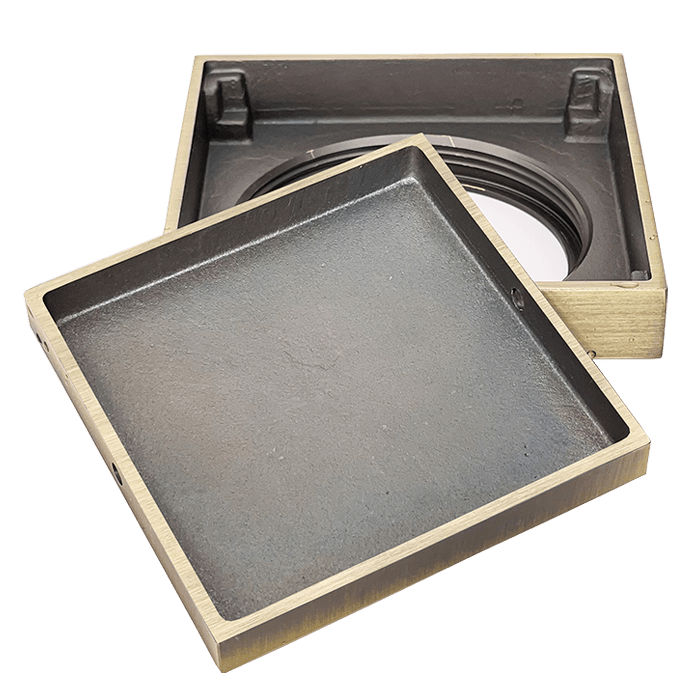 Square drain 2 in 1