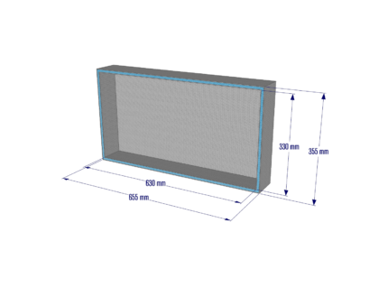 Shower Niche 630x330mm